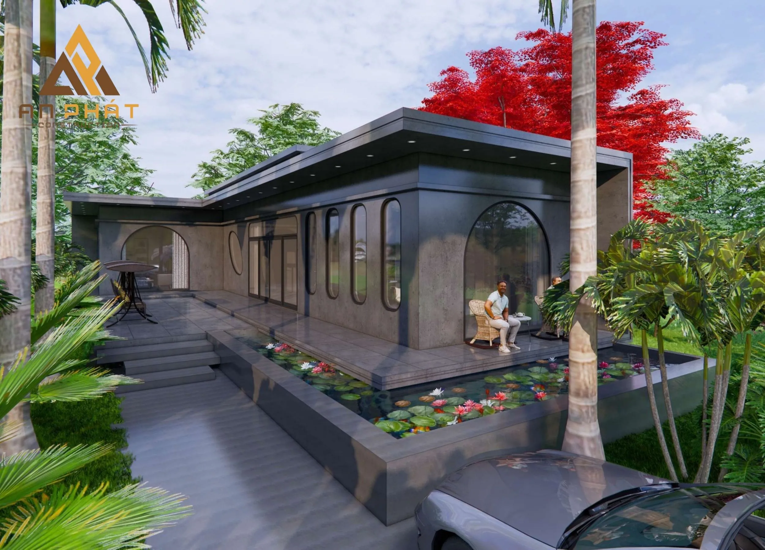 Nhà cấp 4 chữ L