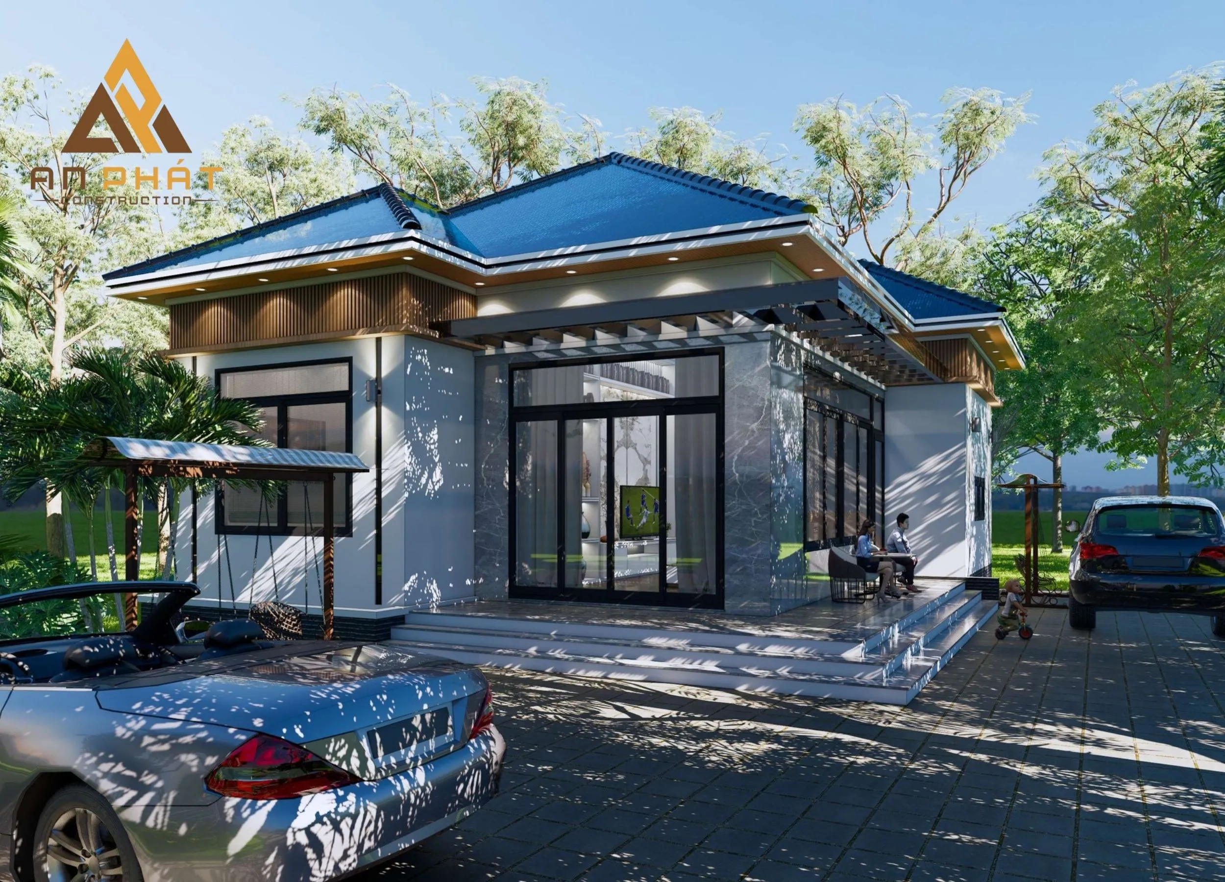 Nhà cấp 4 đa năng 3 phòng ngủ 135m²