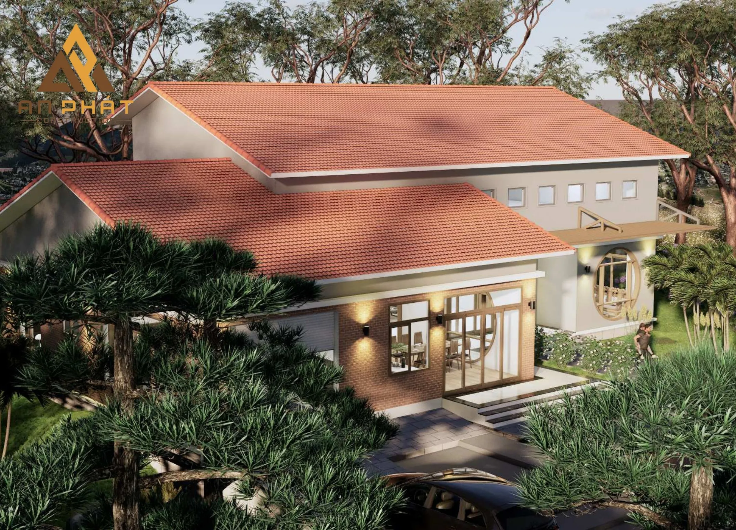 Nhà cấp 4 mái lệch đẹp hiện đại