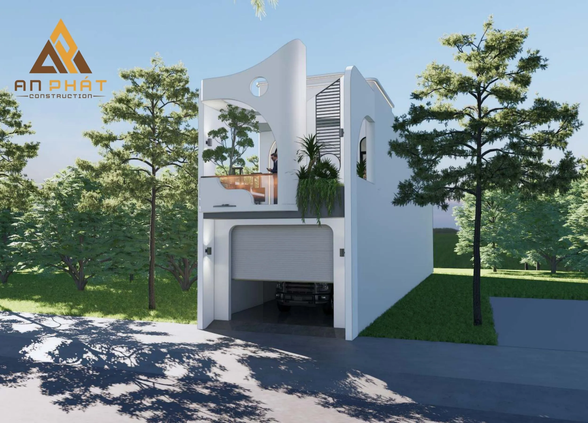 Nhà phố 2 tầng hiện đại