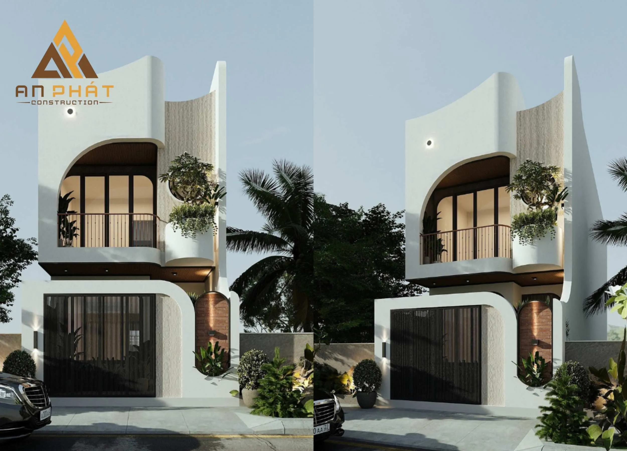 Nhà phố 2 tầng phong cách Wabi-Sabi